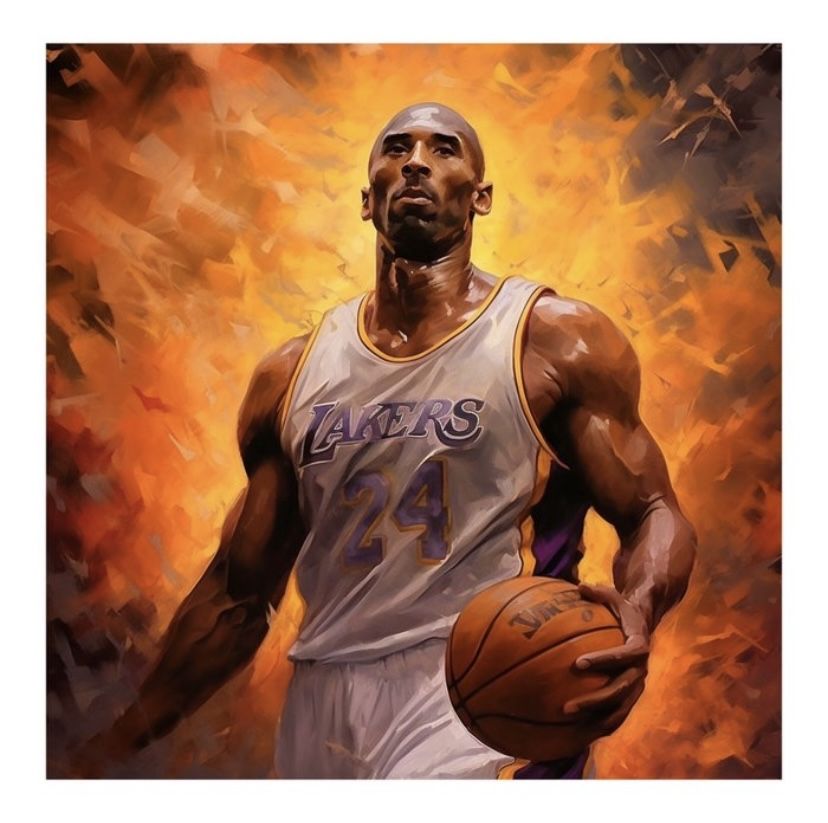 Tela - pintura Kobe Bryan (edição limitada)