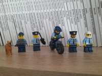 Lego Policja 5 figurek plus motor i pies