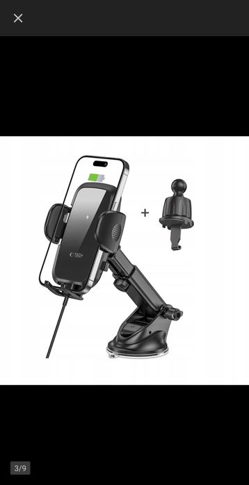 Uchwyt samochodowy ładowarka 15W do IPhone