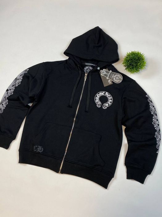 Кофта chrome hearts,  zip hoodie