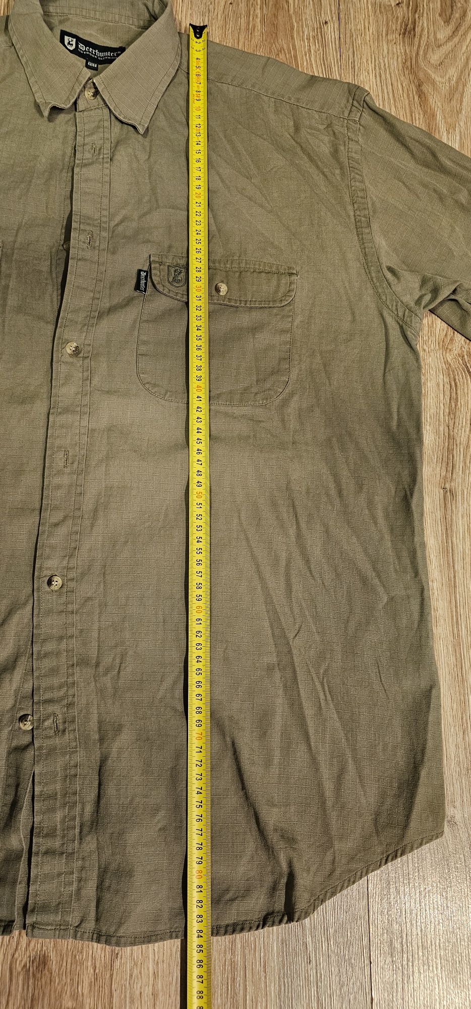 DEERHUNTER koszula myśliwska męska rozmiar 43/44 XL wymiary na foto