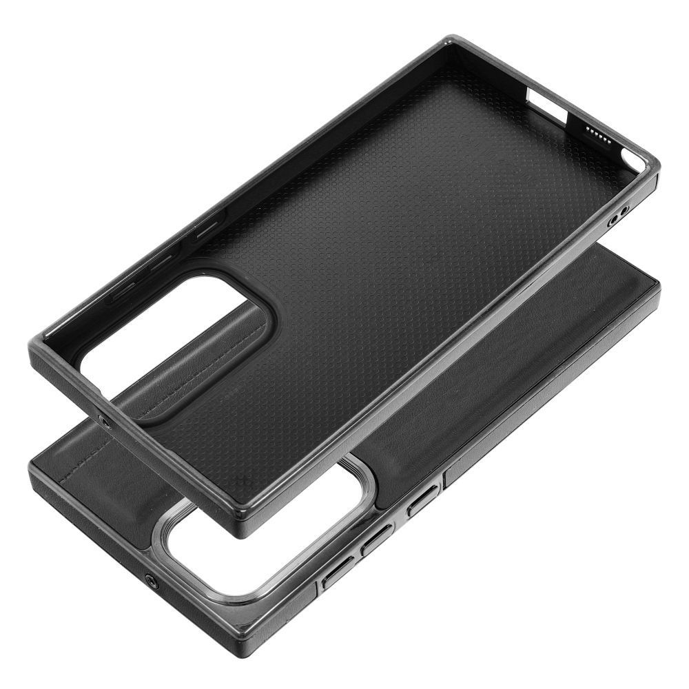 Etui Case Plecki Milano Samsung S22 Ultra Czarny + Szkło 9H