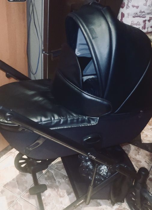 Anex luxusowy wózek -Swan o8A ekoskora 3 w1/2w1