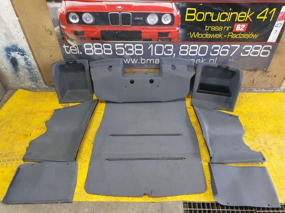 BMW E39 Sedan Wykładzina Bagażnika Komplet pod System HiFi Stan BDB