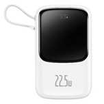 Baseus Qpow powerbank 10000mAh wbudowany kabel USB Typu C 22.5W Quick