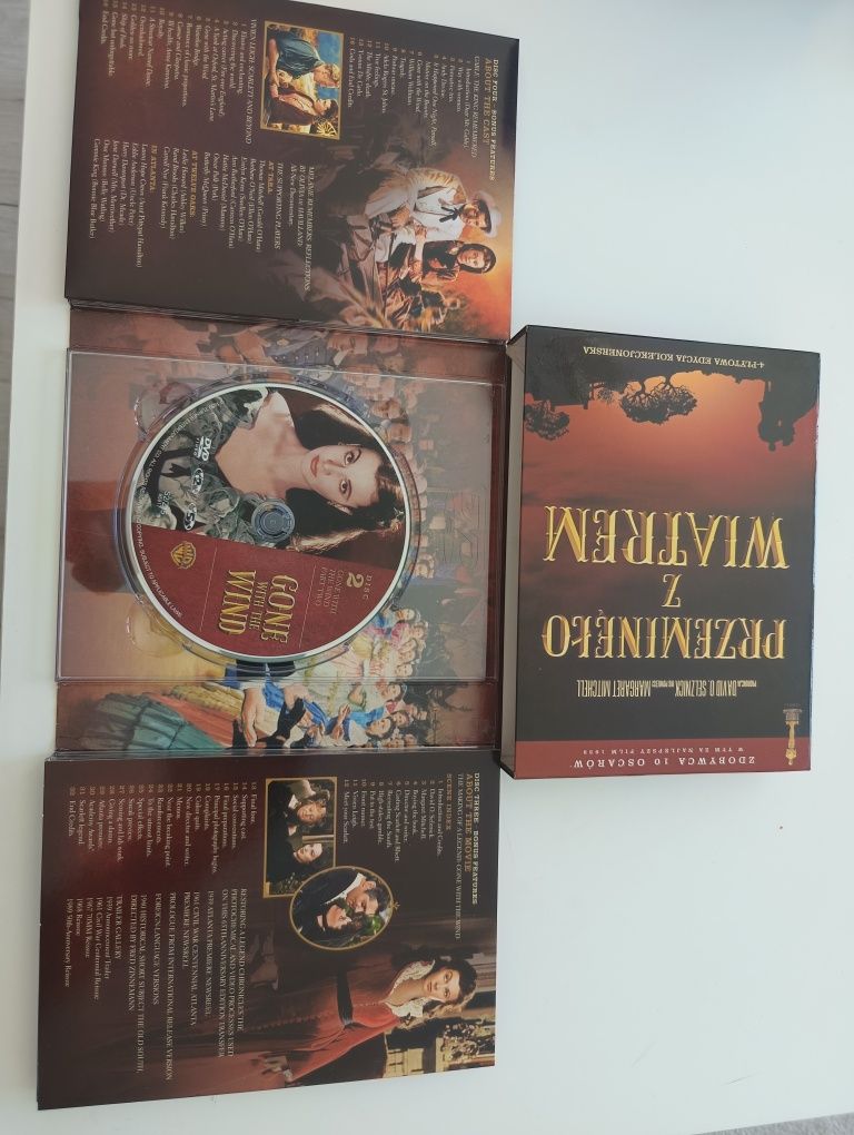 Przeminęło z Wiatrem, DVD, 4plyty,wydanie kolekcjonerskie, polska wers