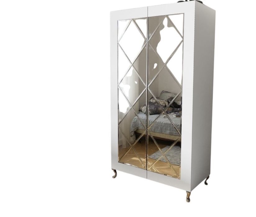 Szafa czarna, biala, lustro glamour, Polecam!!!