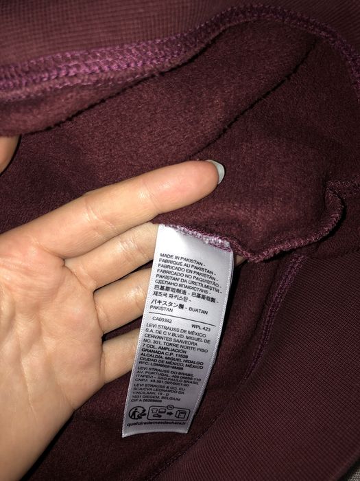 Світшот Levis бордовий