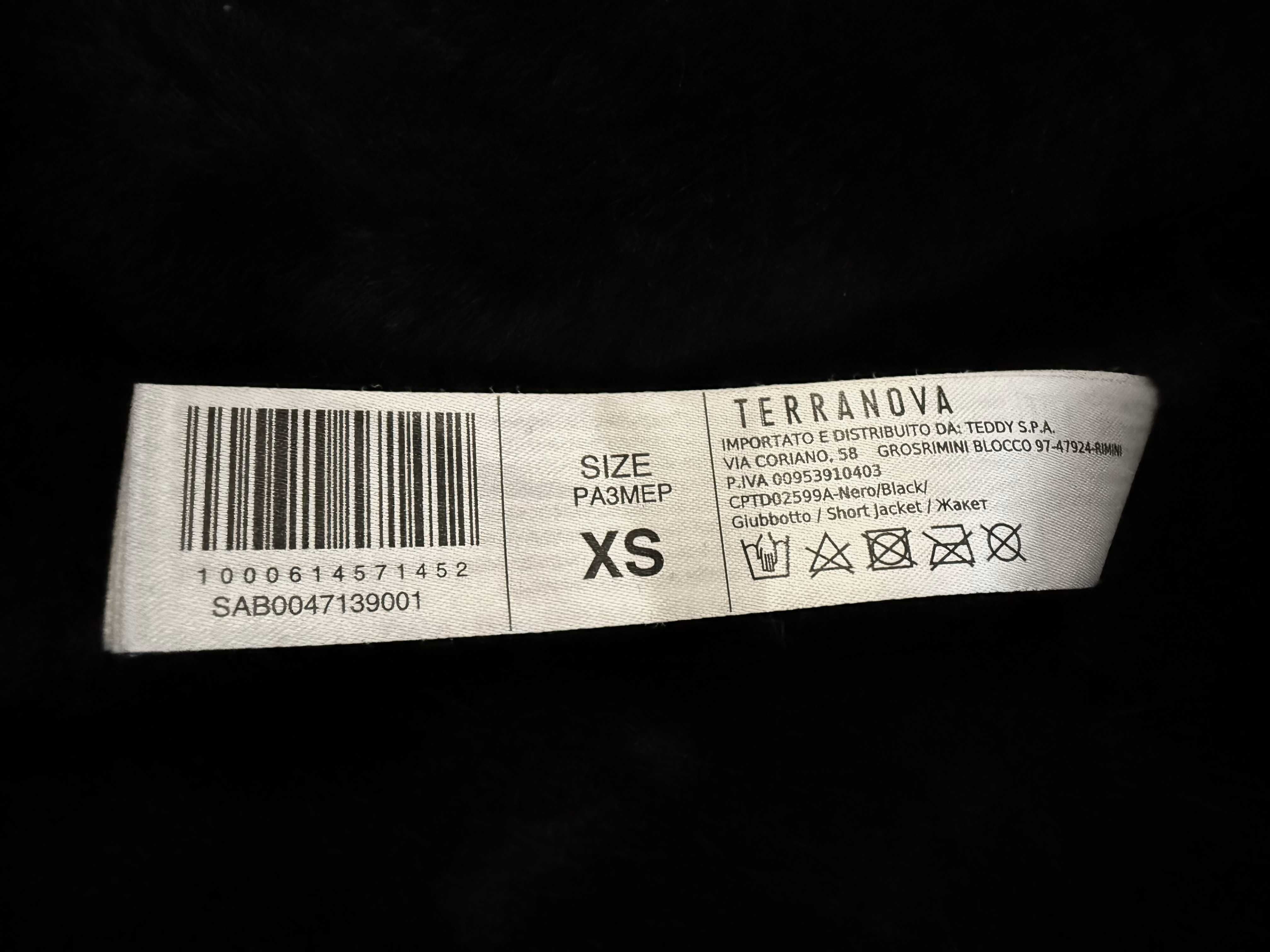 Czarny płaszczyk parka Terranova XS, stan idealny