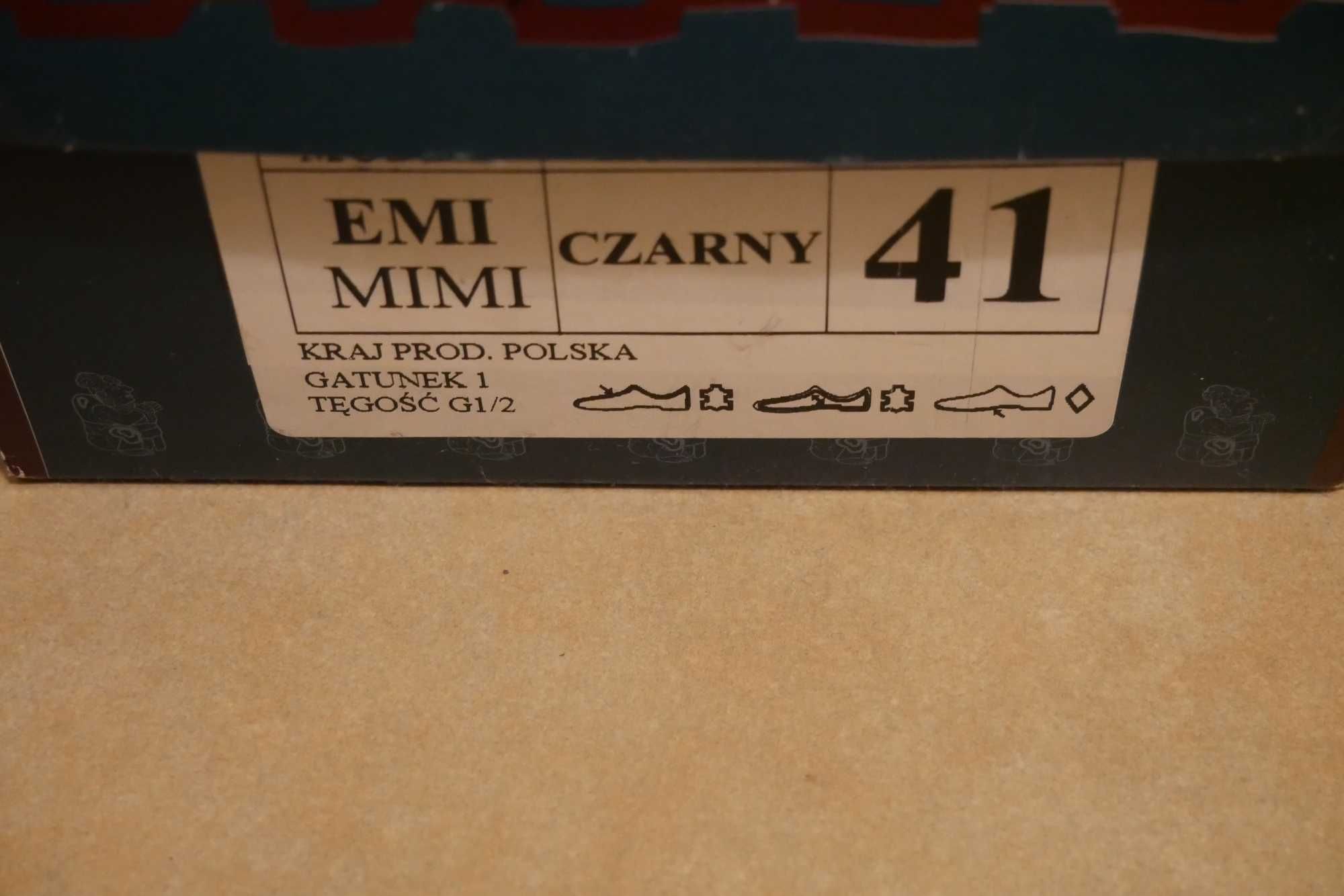 czarne baleriny z paskiem r. 41