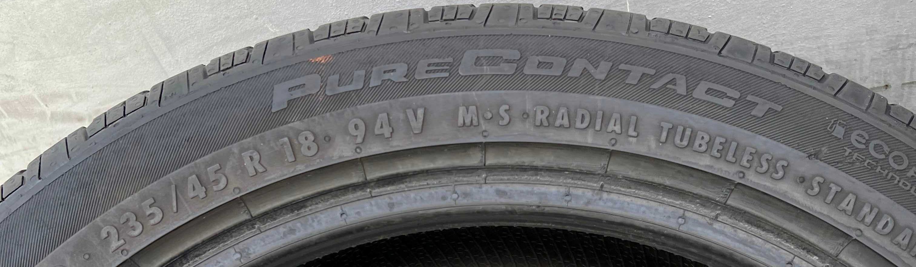 235/45 R18 Continental Pure Contact 2 шт Летние шины