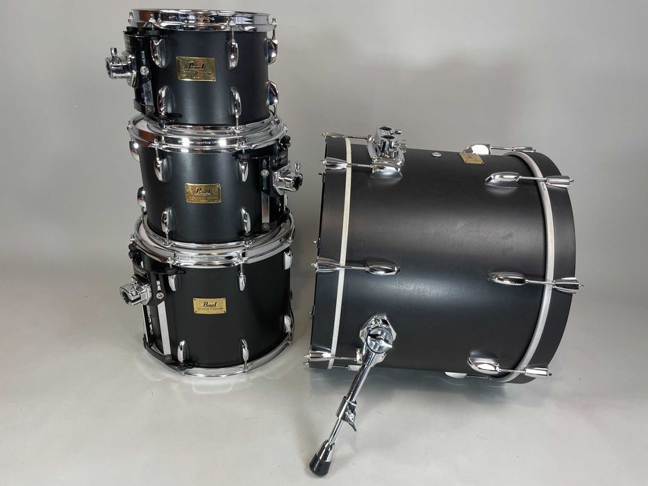 Pearl Session Custom All Maple SRX Black 20"/10"/12"/14" Perkusja