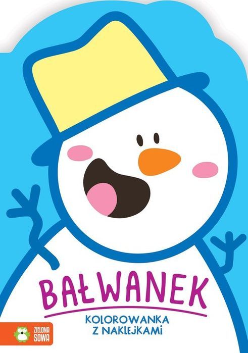 Zimowe Kolorowanie Bałwanek .