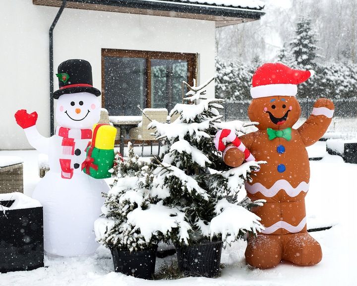 Ozdoba Dmuchana Świąteczna Ciastek Świecący Duży Led 155cm