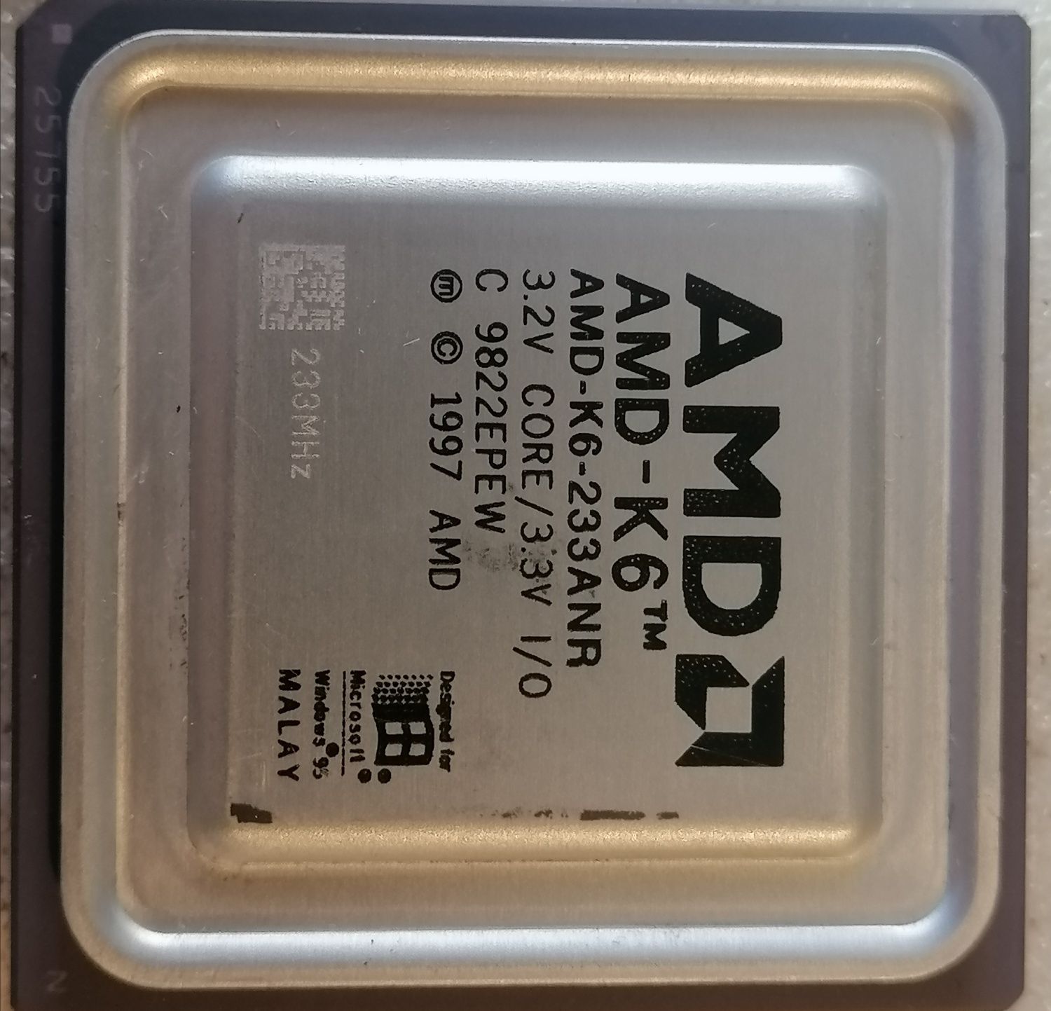 Ретро процессор Pentium amd