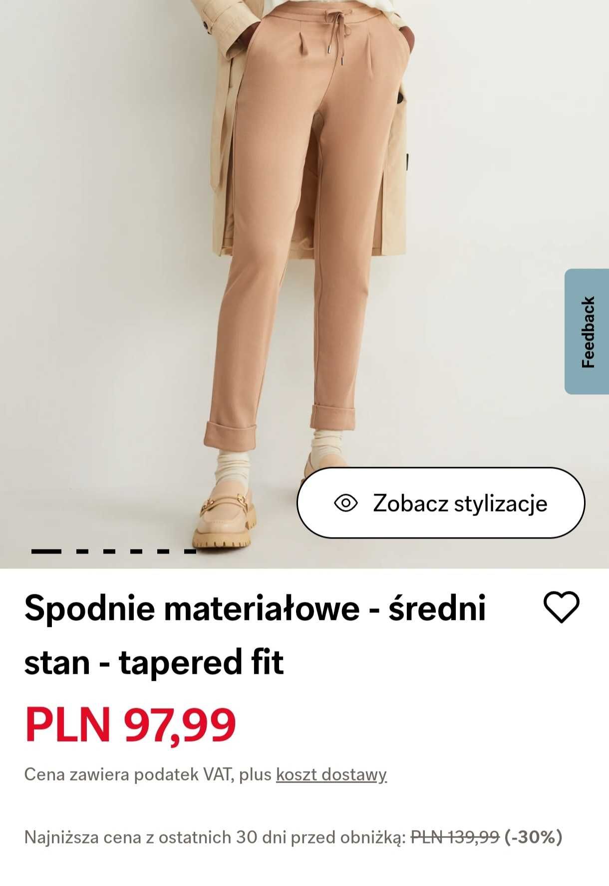 Spodnie Materiałowe Dresowe C&A