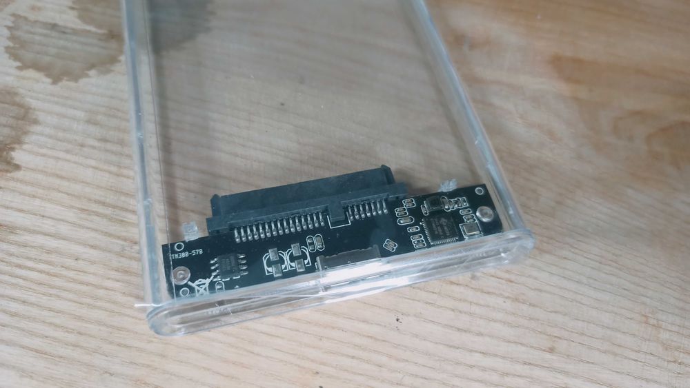 2,5-дюймовий прозорий корпус жорсткого диска USB 3.0 коробочка