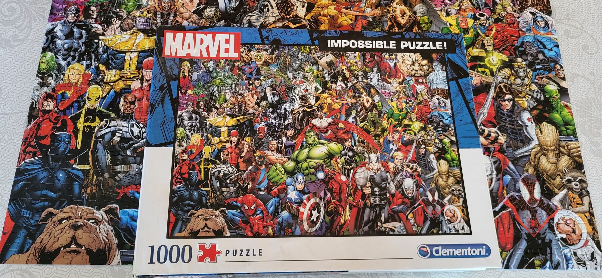 Puzzle 1000 elementów Marvel Clementoni Brak jednego elementu