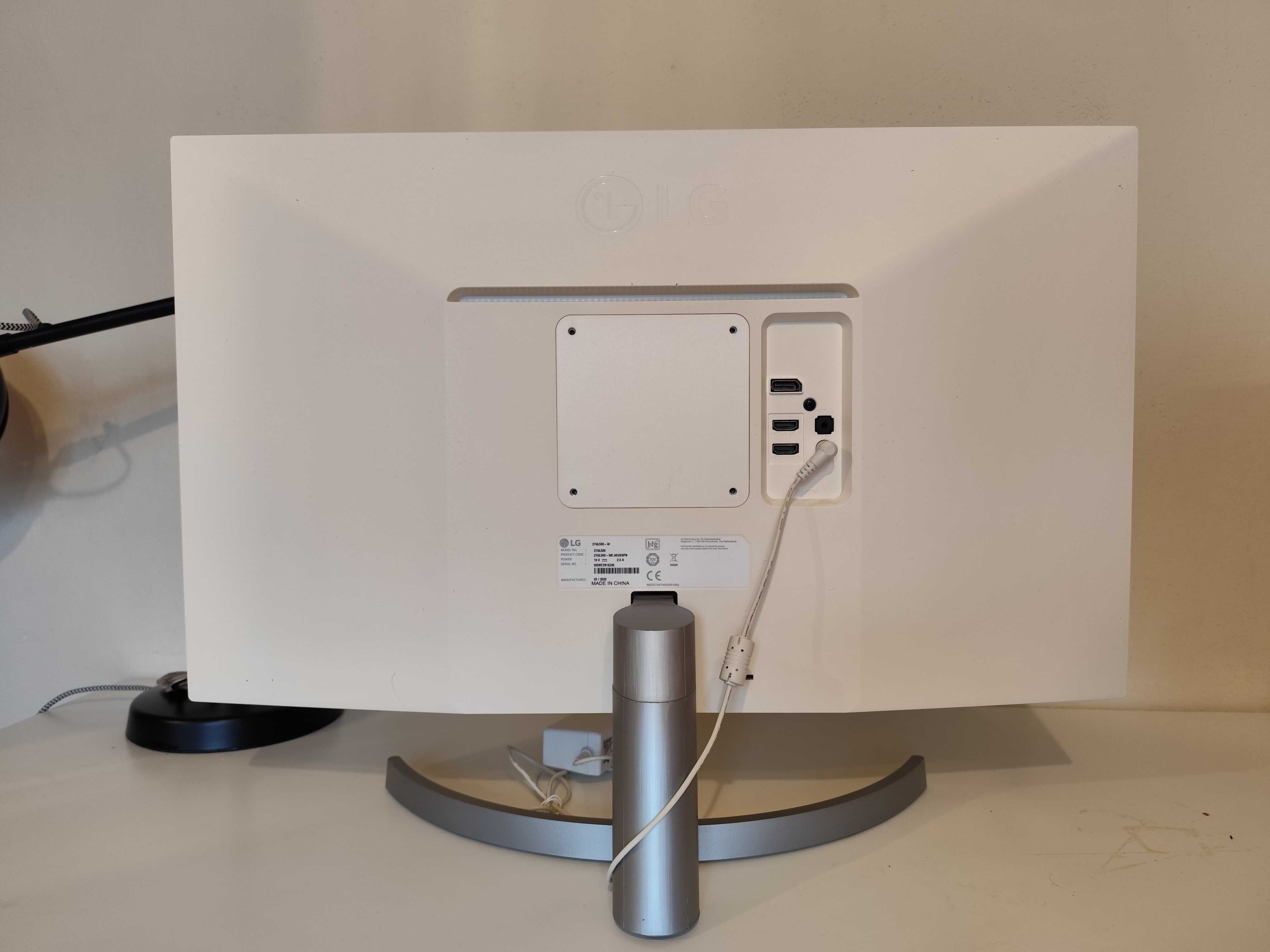 Monitor LG 27UL500-W 4K UHD 3840x2160px 60Hz IPS