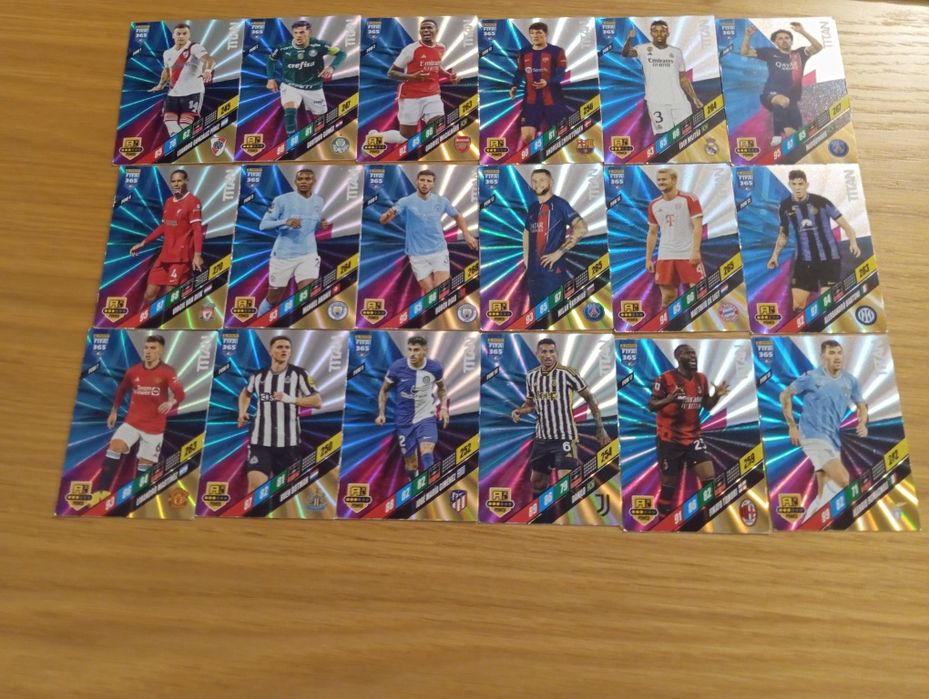 Karty piłkarskie FIFA 2024 komplet titanów