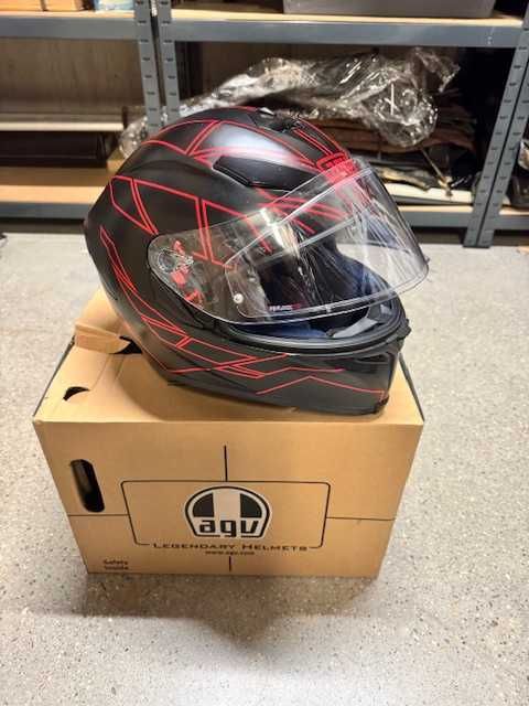 kask motocyklowy AGV K5 Hero black/red ML