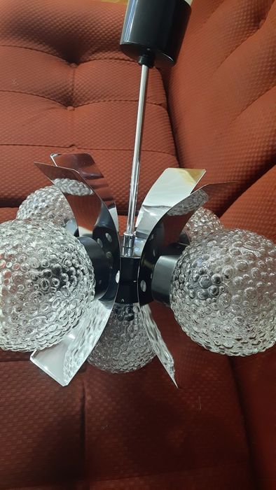 Lampa ,żyrandol Sputnik Czechosłowacja