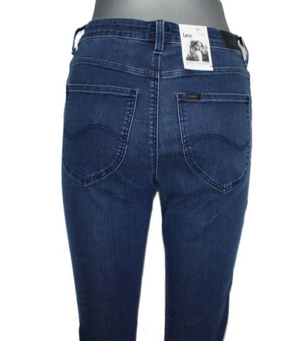 Damskie jeansy Lee Scarlett High rurki wysoki stan nowe oryg. -W27/L31