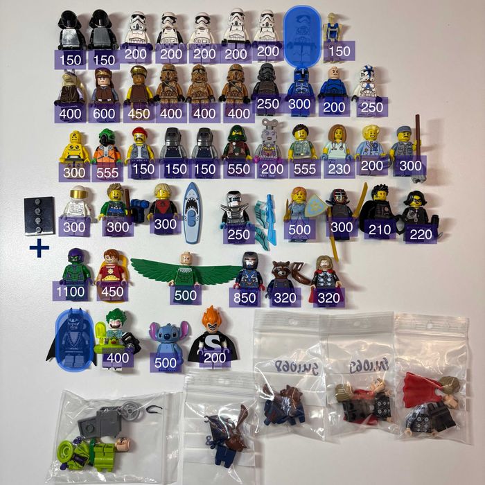 Мініфігурки Lego оригінал (star wars, minifigures, batman