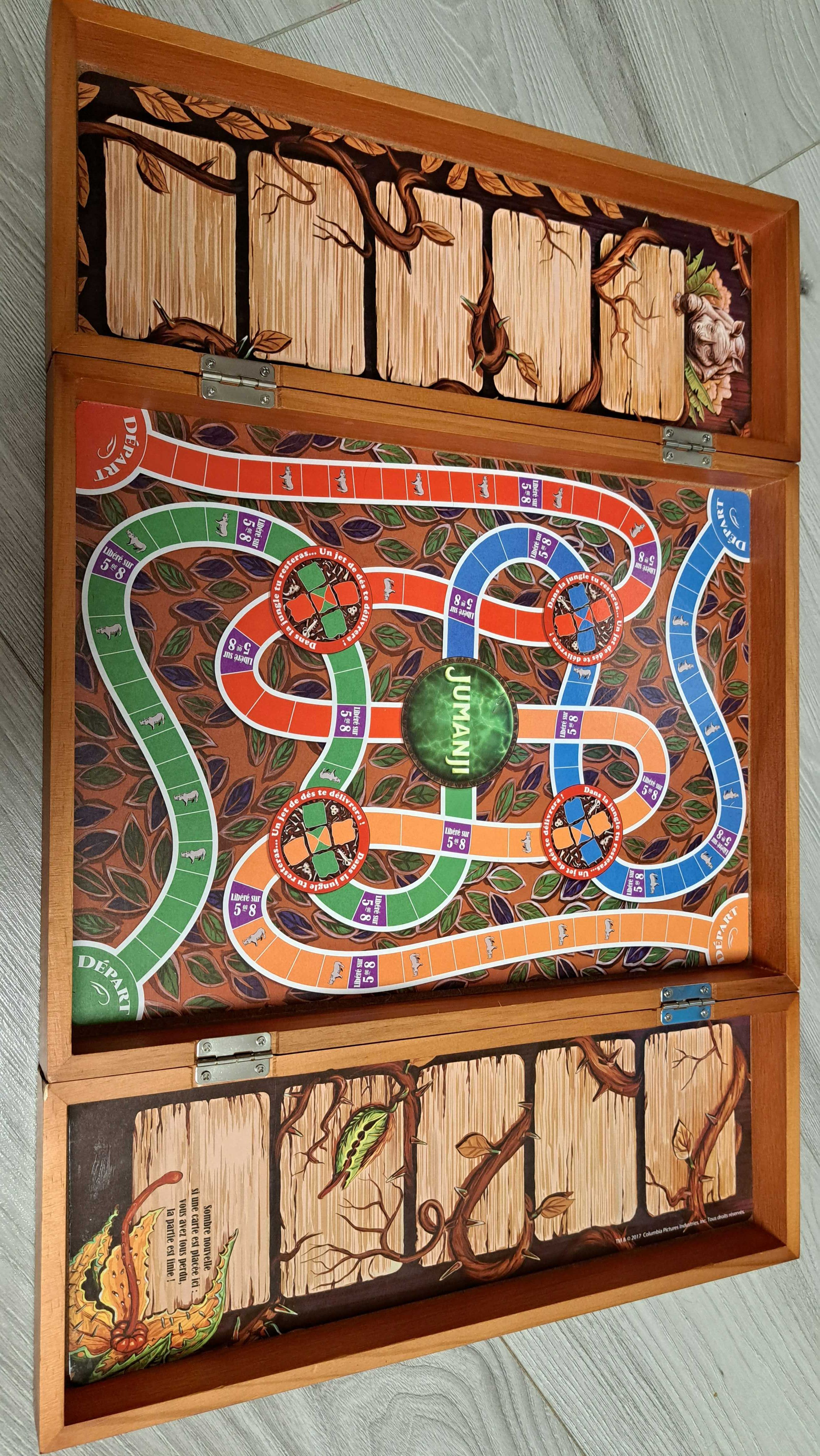 Jumanji Deluxe, gra planszowa, drewniane wydanie (pl/fr)