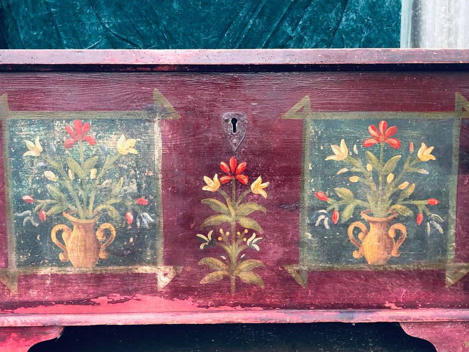 Skrzynia Łowicka posagowa