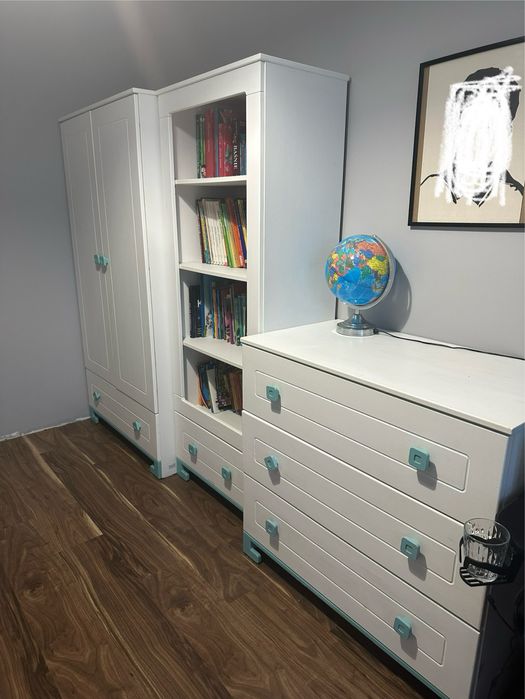 Zestaw mebli do pokoju dziecięcego Pinio Toto drewno