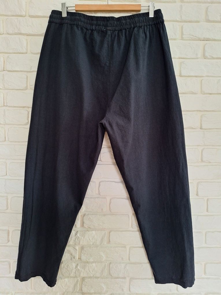 Lniane Chinosy Joggery Męskie M Nowe z metką Peru Pants