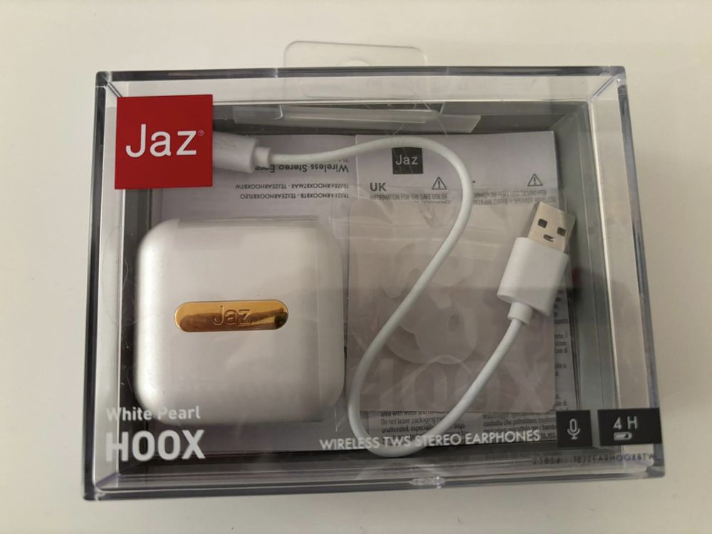 Auriculares Bluetooth True Wireless SBS Jaz Twin Hoox Bluet Novos!