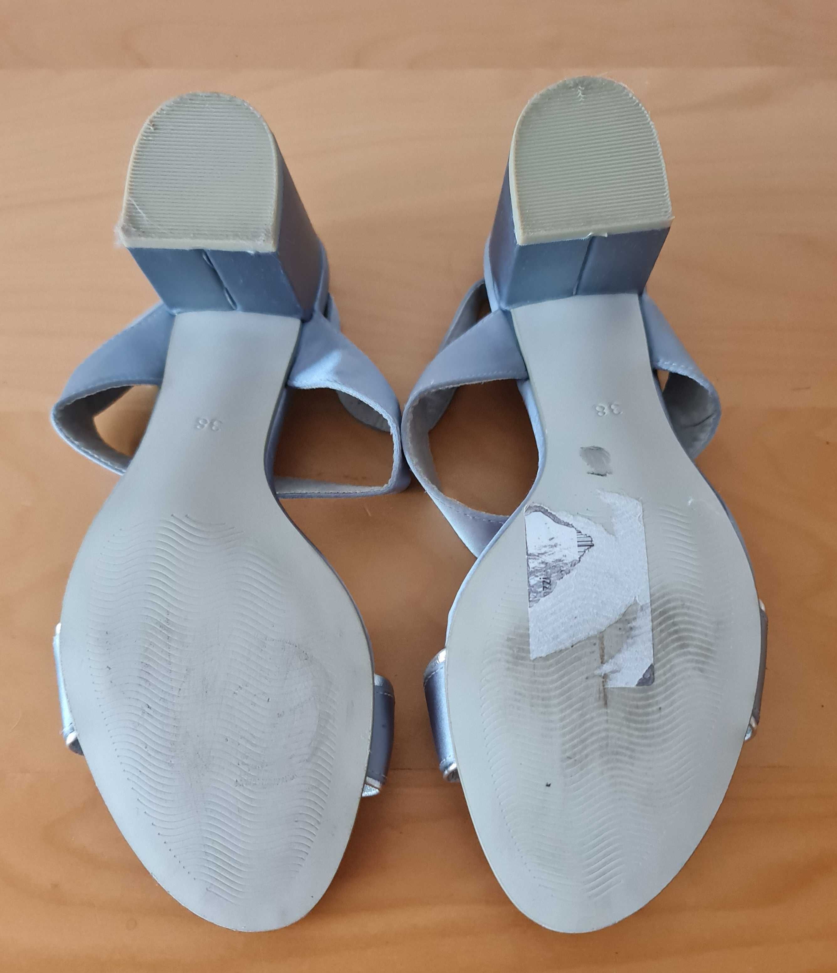 Marco Tozzi * eleganckie sandały na obcasie * 38/24,5 cm