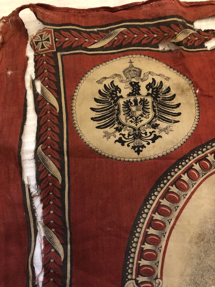 Kaiser Wilhelm II chusta pamiątkowa rarytas