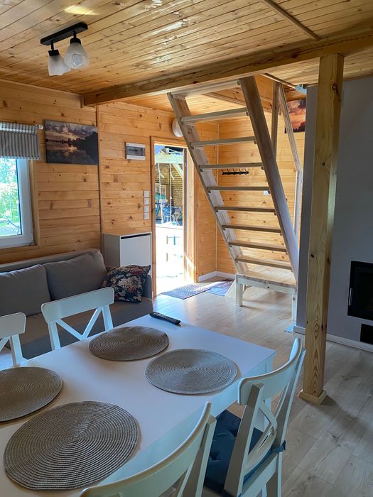 Wynajmę domki drewniane przy jeziorze w Wlkp. #sauna #balia