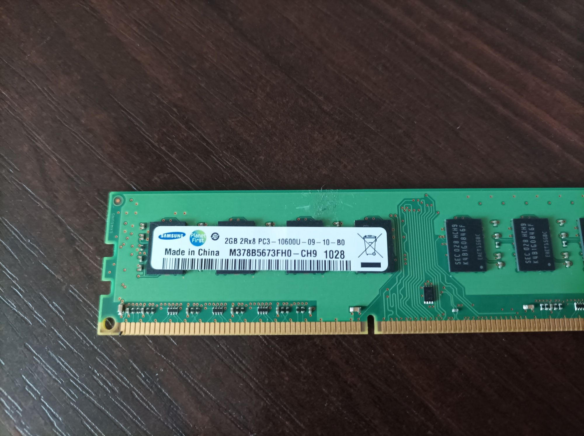 Pamięć RAM Samsung 2 GB DDR/3 Do Komputera PC