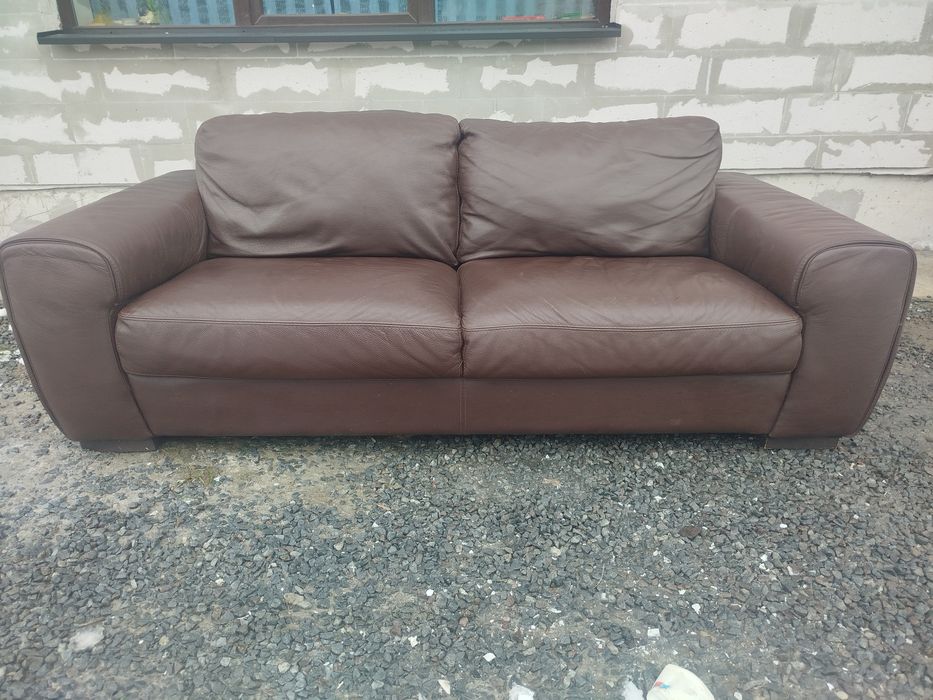 Шкіряний диван, натуральної шкіри! Доставка!