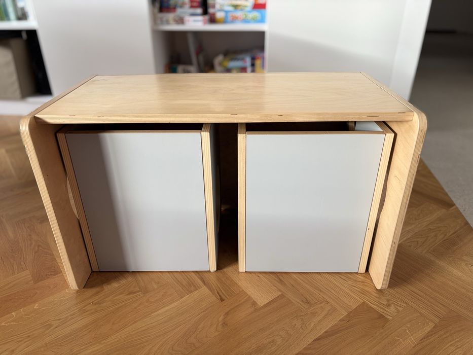 Montessori - Zestaw mebli biurko i krzesła Kukumag 1-5 lat