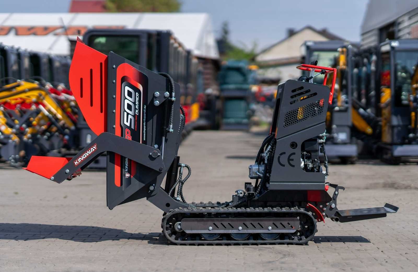 NOWA Gąsienicowa Taczka z ładowaczem Wozidło Wywrotka GP500 Dumper