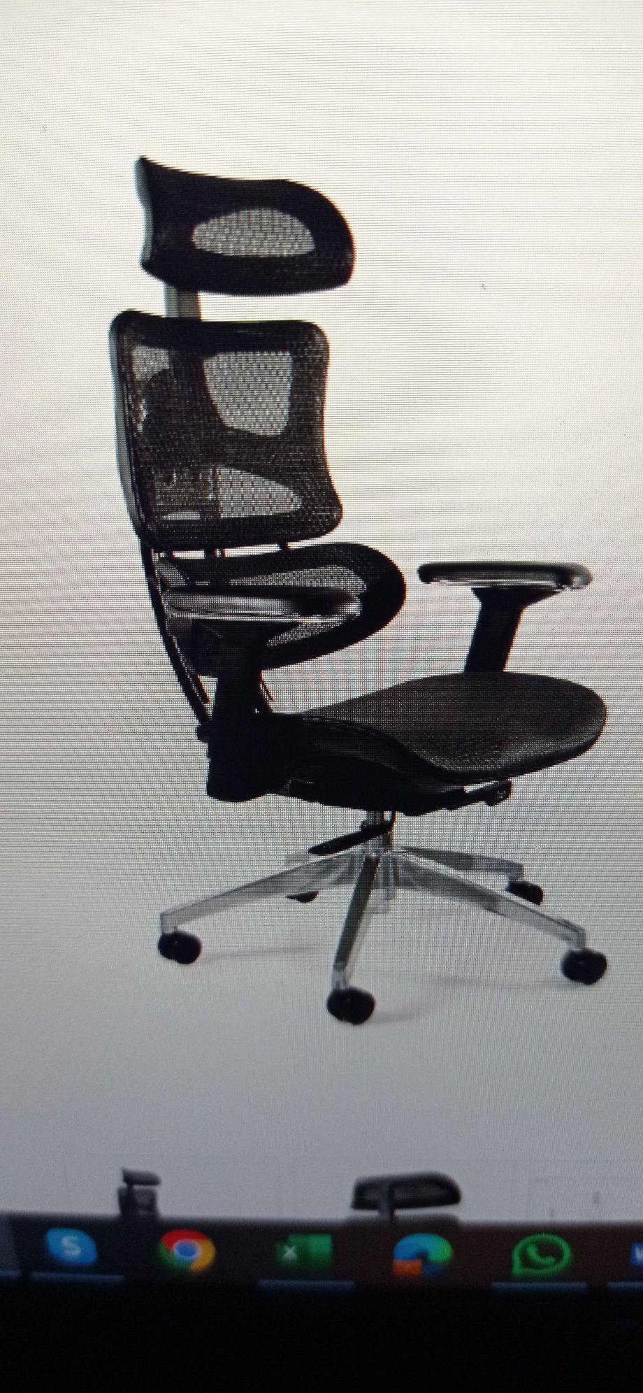 Ergotech Chrom Unique nowy fotel obrotowy biurowy krzesło