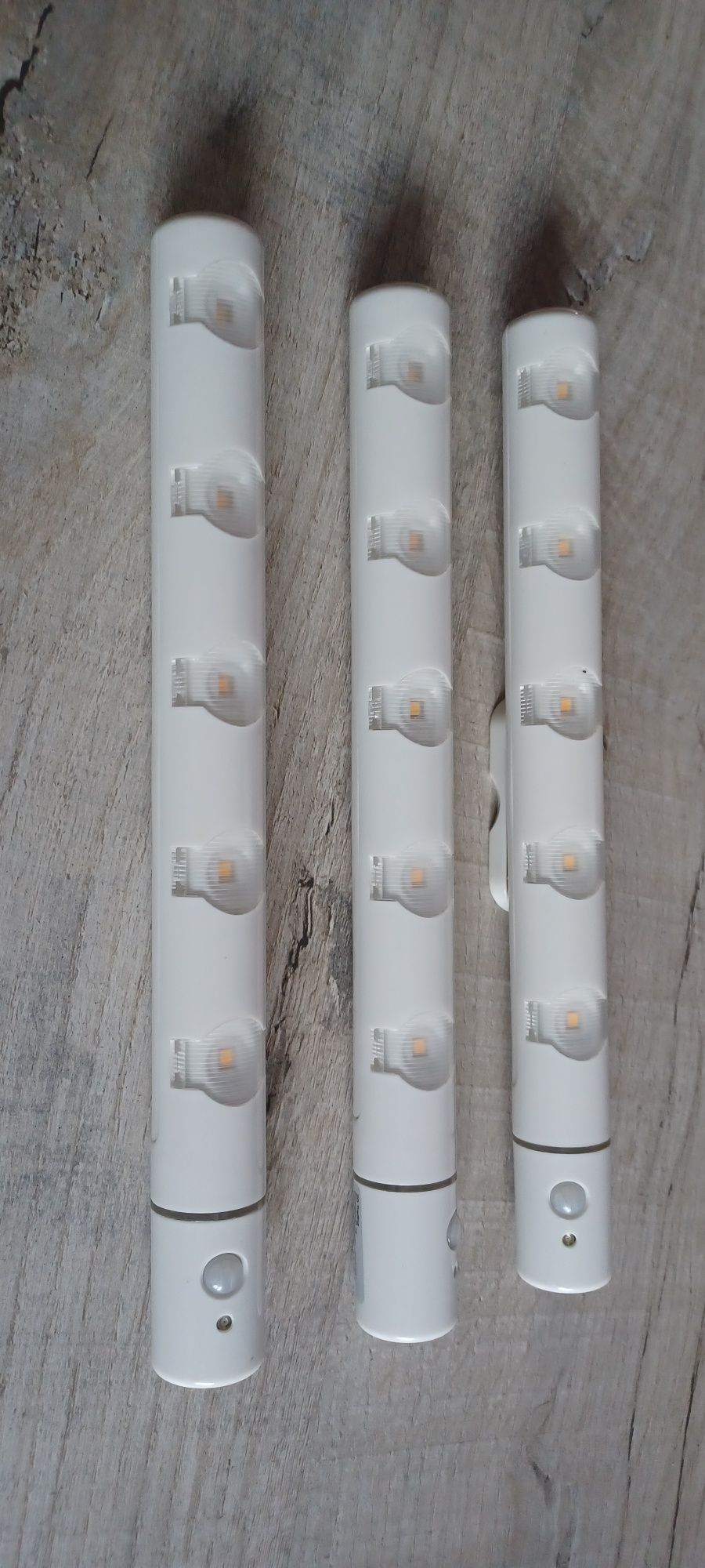 Oświetlenie LED na baterie, czujnik ruchu, 3 szt