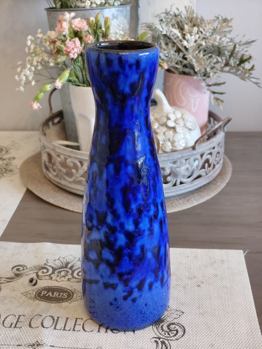 Wazon kobaltowy, ręcznie tworzona ceramika