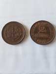 Moeda de 2 centavos,Bronze  1918.