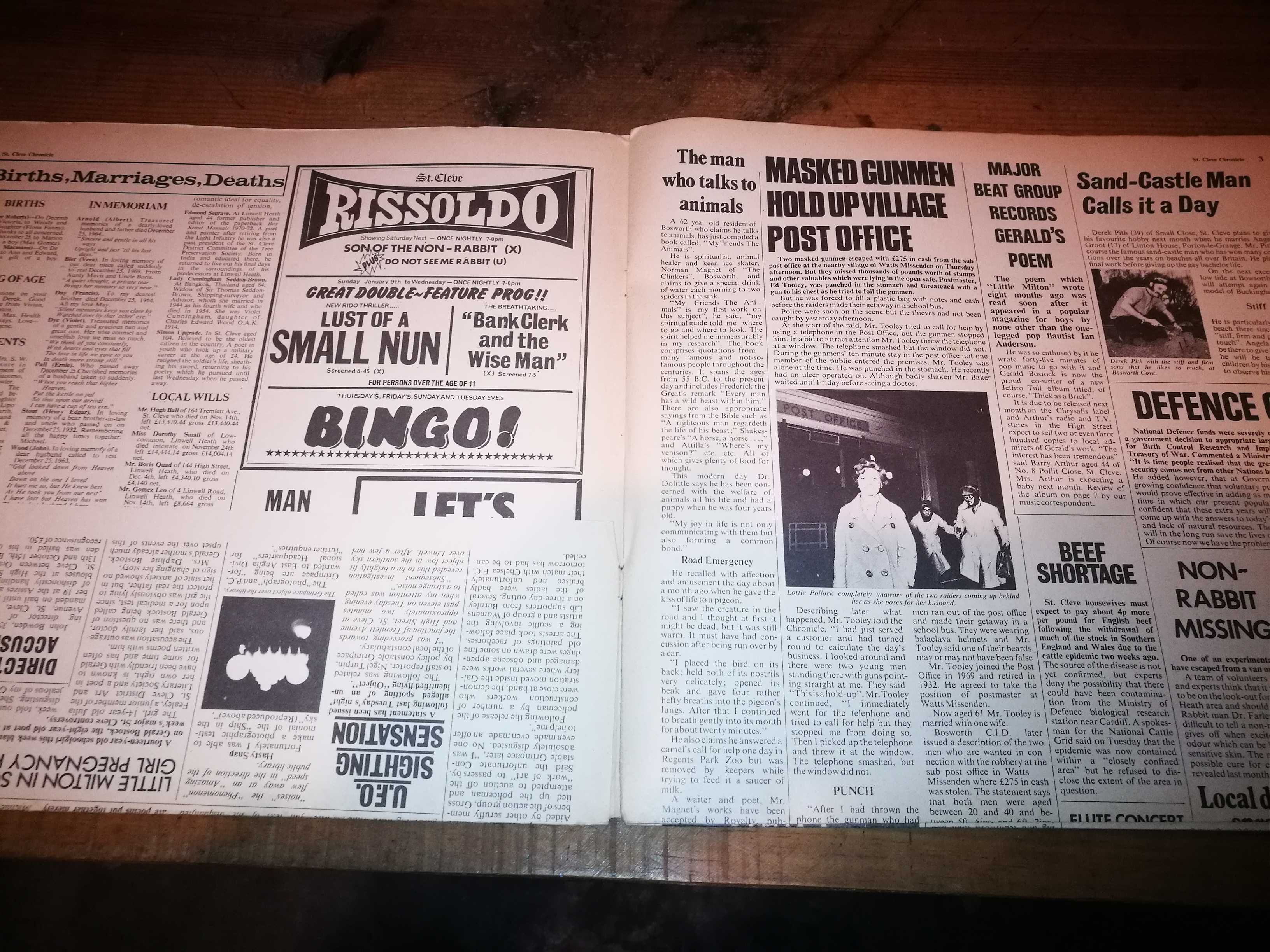 JETHRO TULL-Thick As A Brick (Ed Alemã-Capa JORNAL-1972 LP