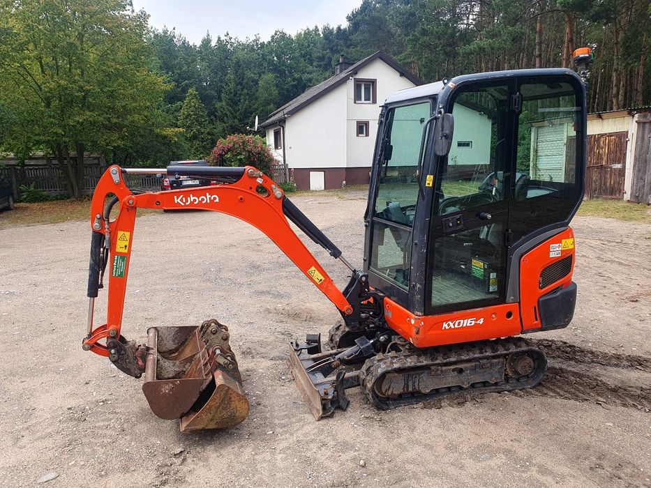 Minikoparka Kubota KX016-4, 2021r, 4 łyżki jak jcb 16c, 8018, 301.6