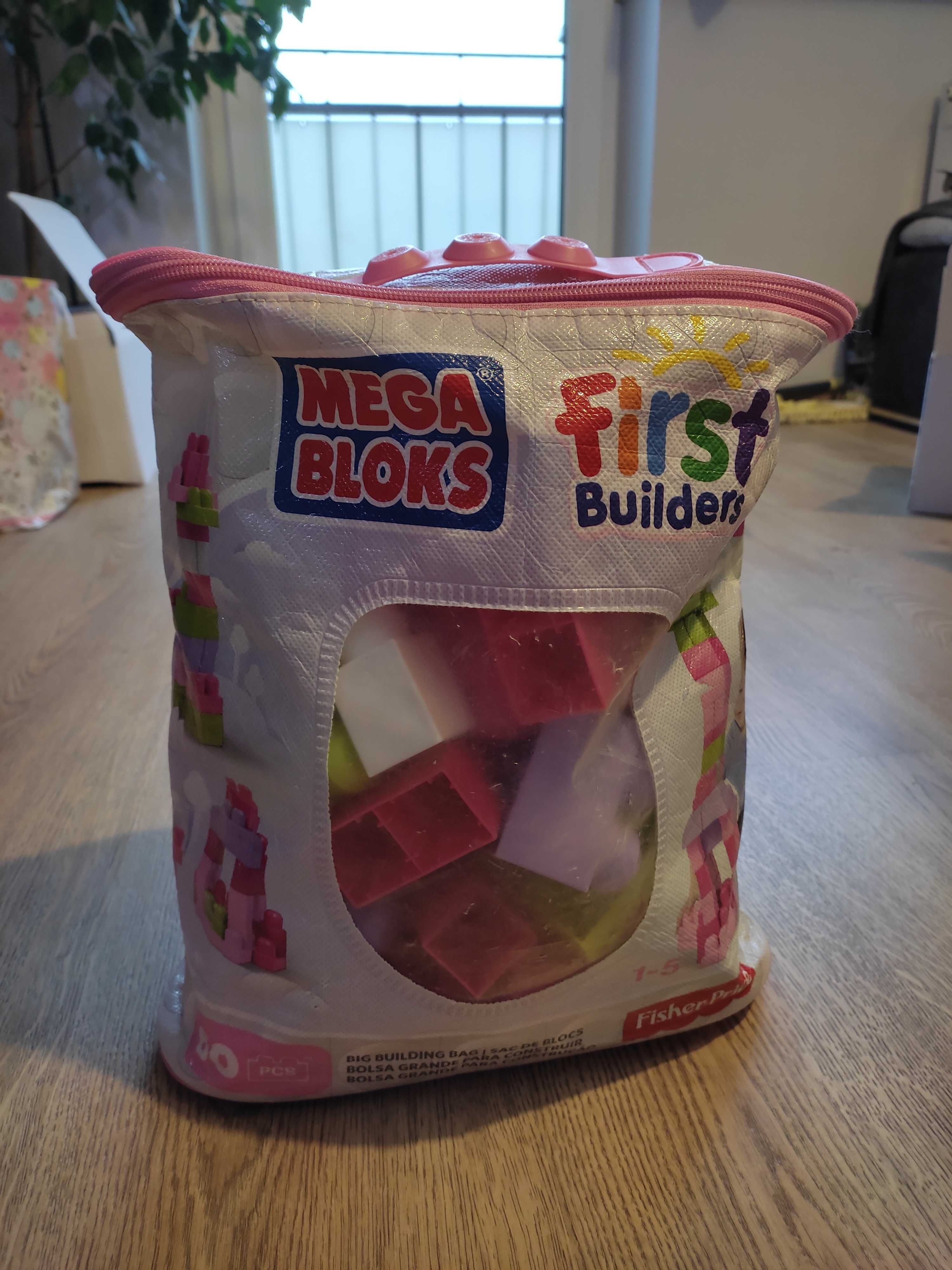 Mega bloks klocki Fisher Price, 60 sztuk, 1-5 lat, duże