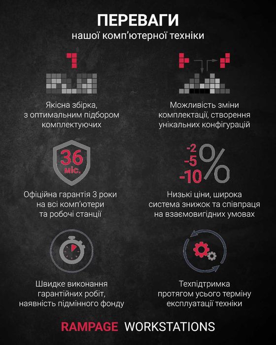 ІГРОВИЙ ПК / AMD Ryzen 7 5700X / 32 GB DDR4 / RTX 5060 8G / SSD 1 TB