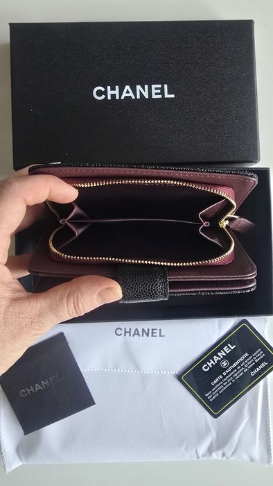 Portfel w pudełku  skóra naturalna