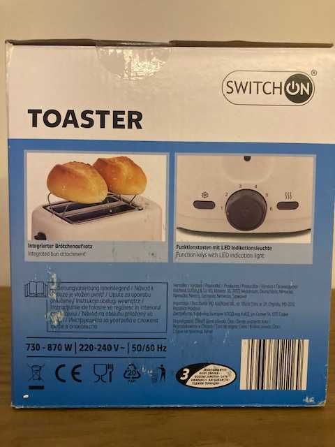 Toster Switch On T0-G0101 biały 730-870 W